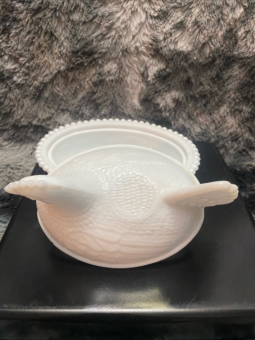 Vintage “Hen on Nest" covered candy dish - Picture 5 of 16